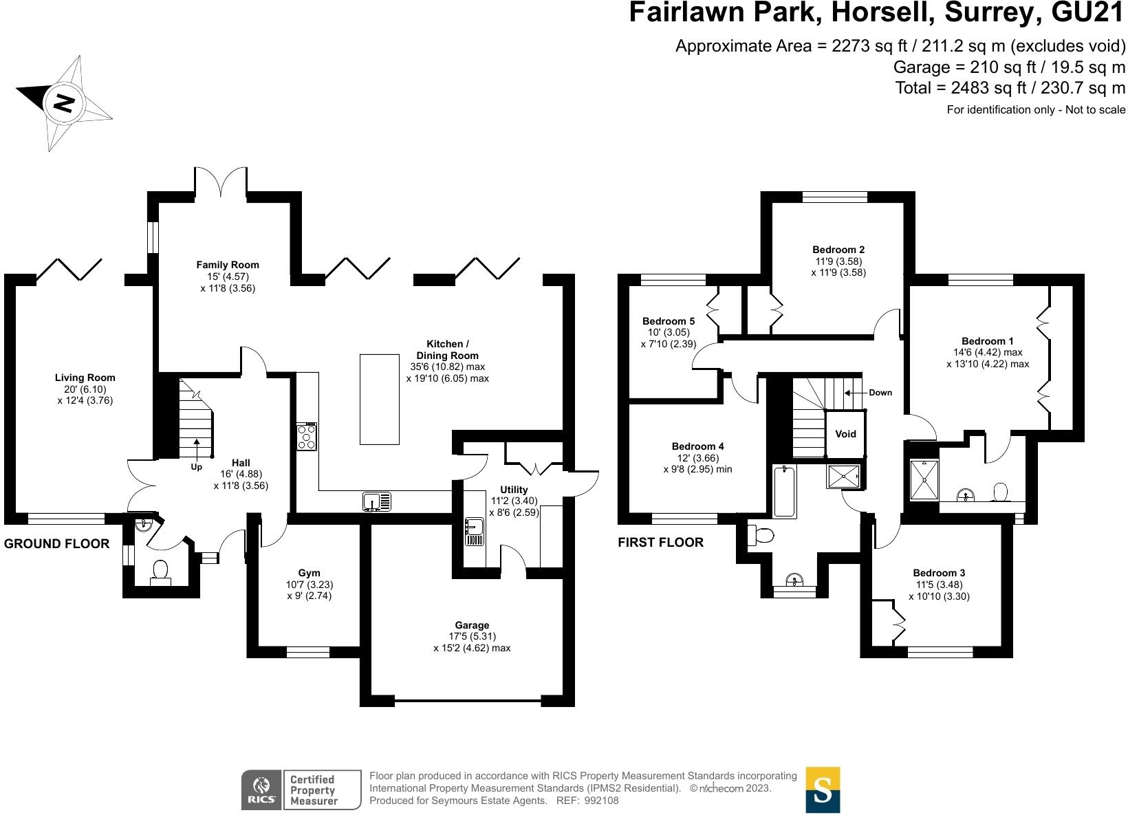 Fairlawn Park, Horsell, Surrey, GU21 floorplan