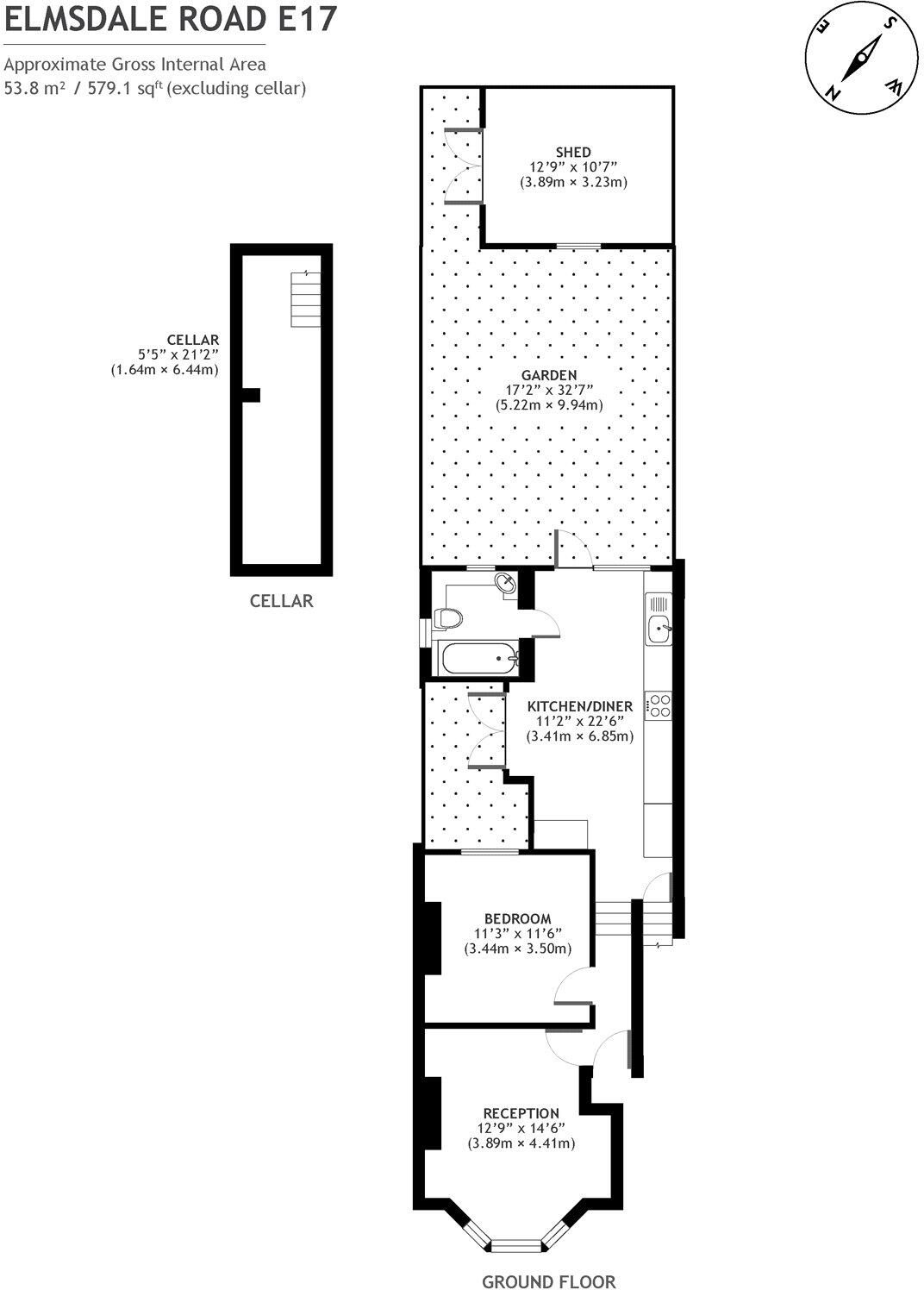 Elmsdale Road, Walthamstow, London, E17 floorplan