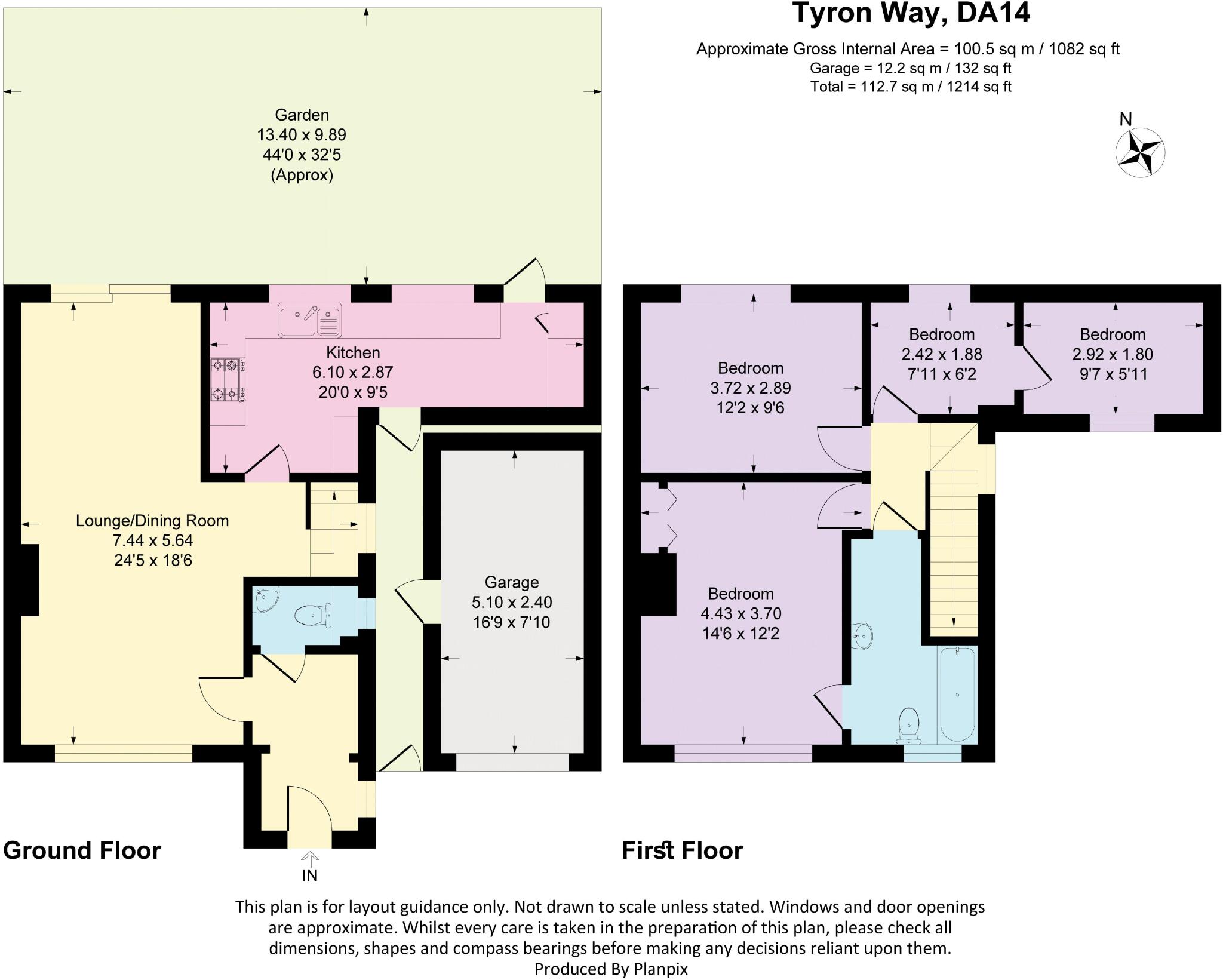 Tyron Way, Sidcup floorplan
