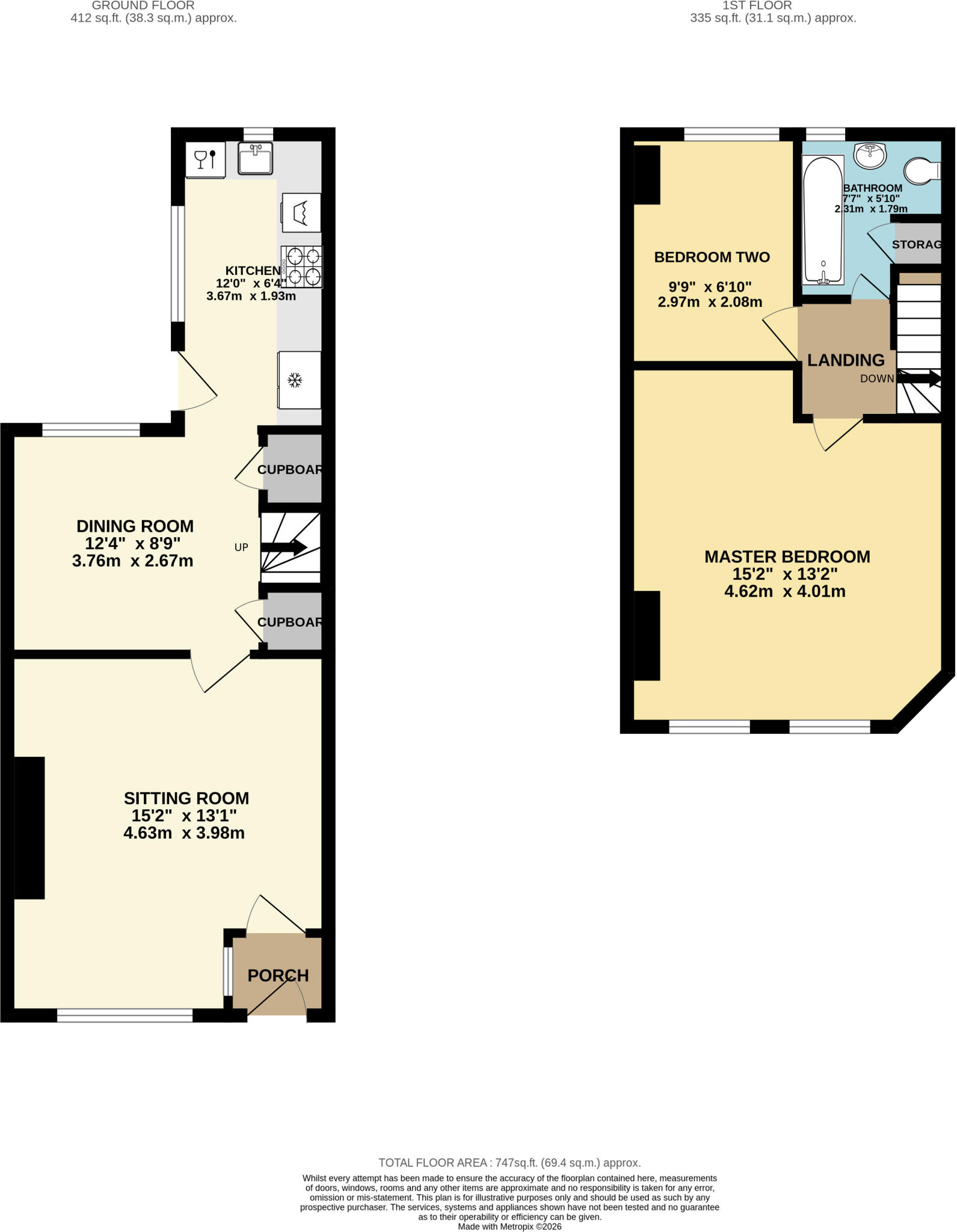 Lock Road, Altrincham floorplan
