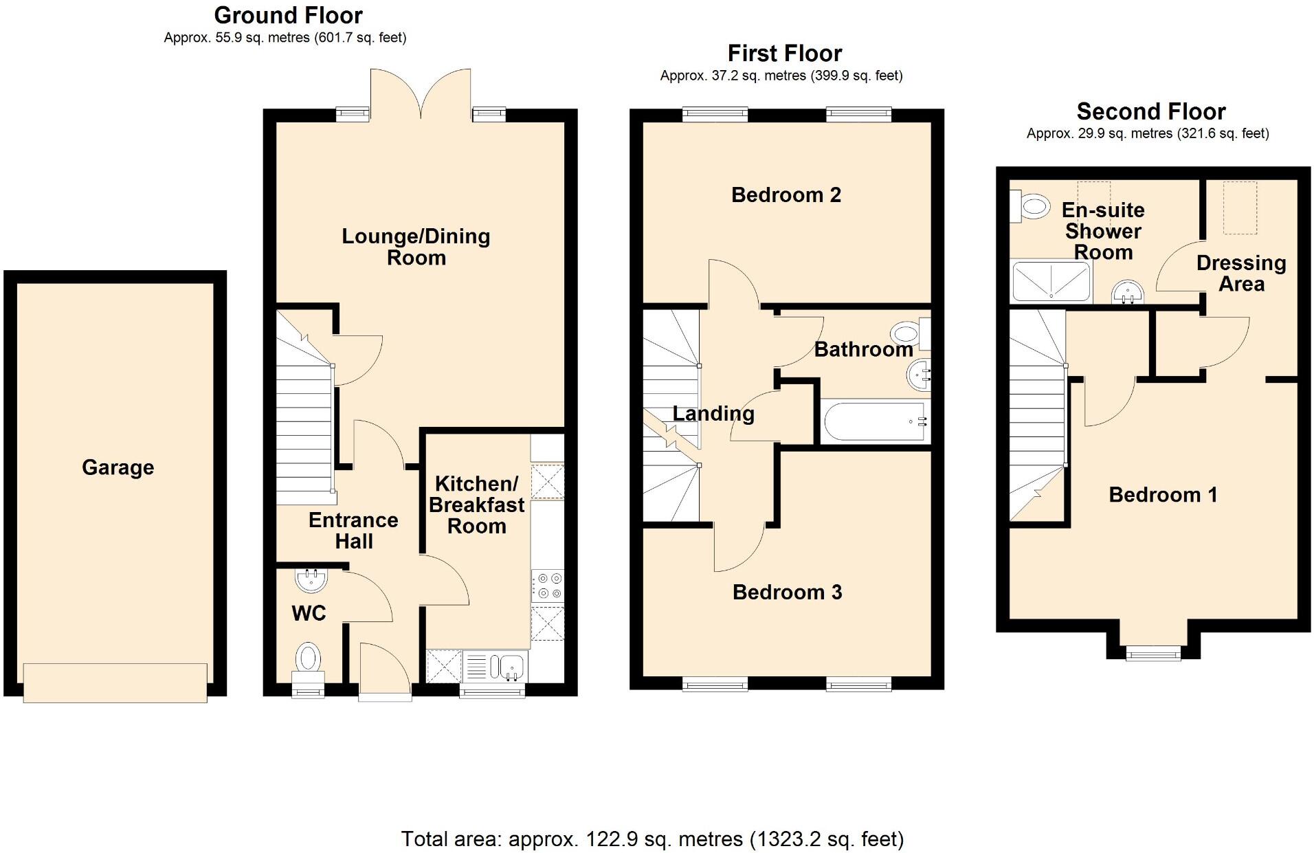 Soprano Way, Castlemead floorplan