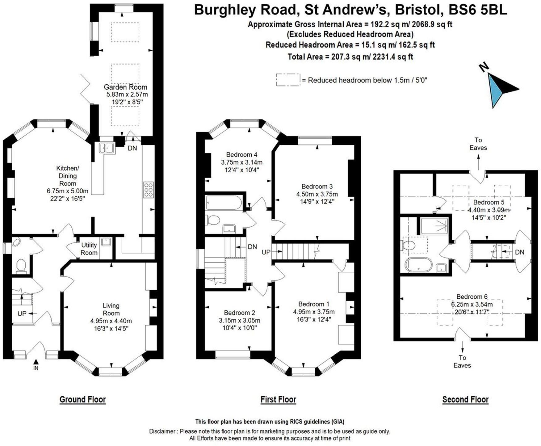Burghley Road, Bristol, BS6 floorplan