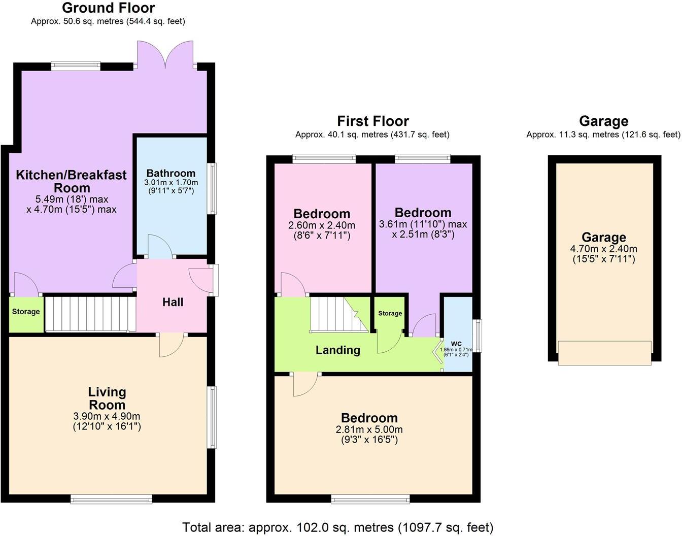 Pass Avenue, Whittington floorplan