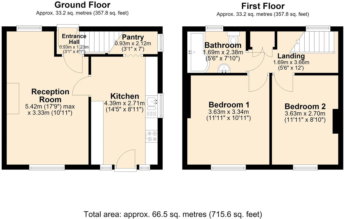 Green Street, Old Whittington, Chesterfield floorplan