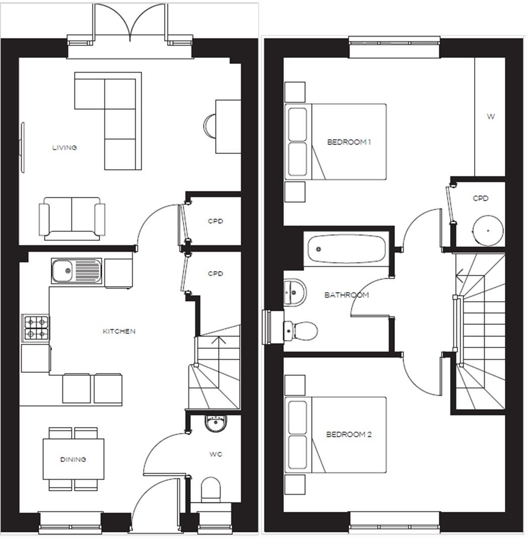 North Trade Road, Battle floorplan