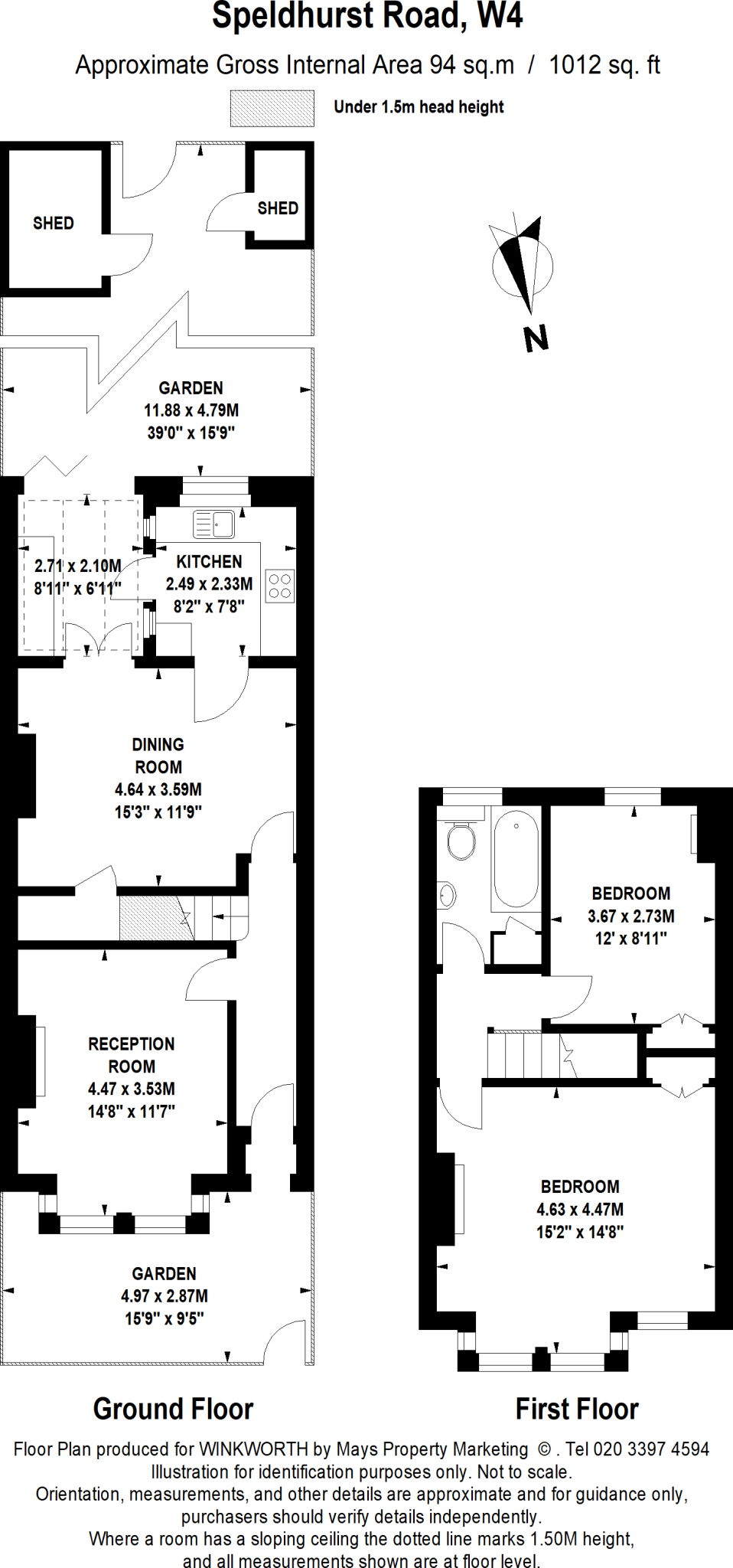 Speldhurst Road, London, W4 floorplan