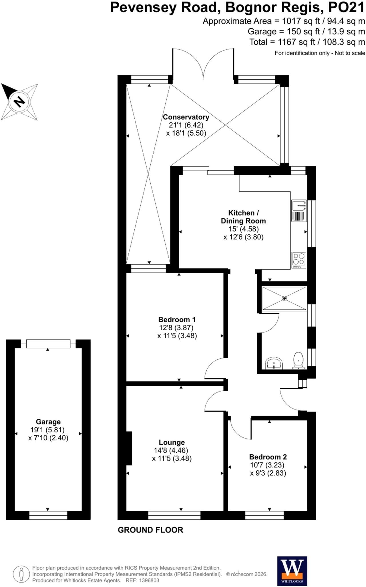 Pevensey Road, Bognor Regis, PO21 floorplan