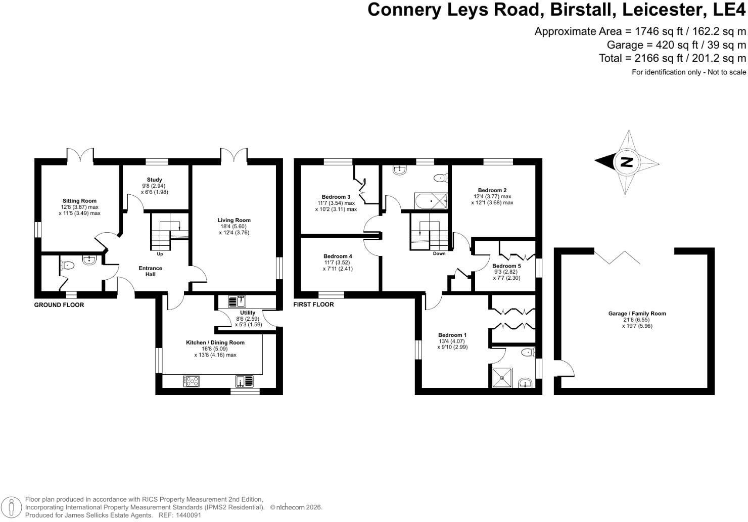 Connery Leys Road, Birstall, Leicestershire floorplan