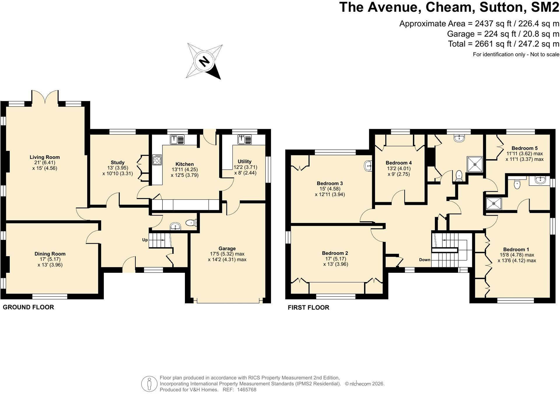 The Avenue, Cheam, SM2 floorplan