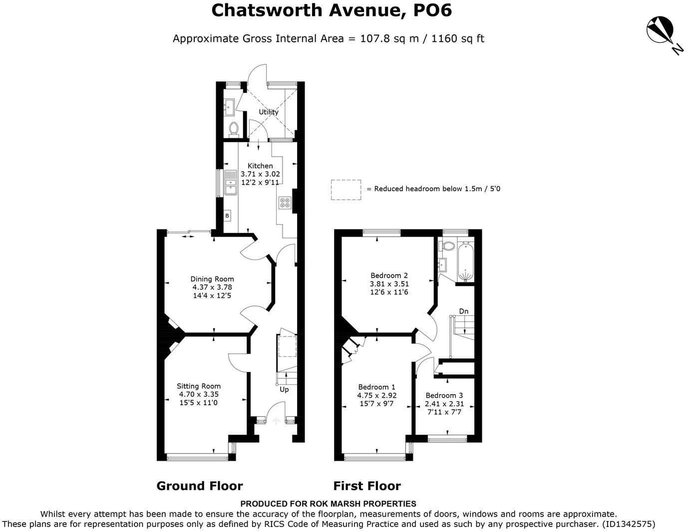 Chatsworth Avenue, Portsmouth floorplan