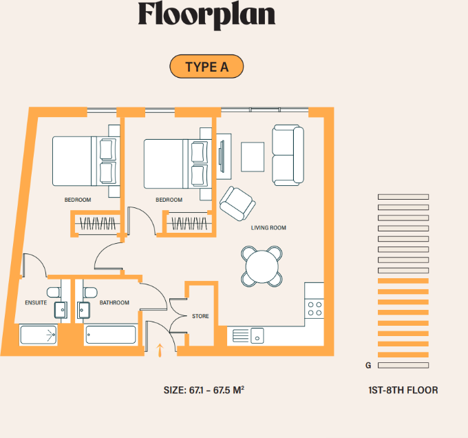 Candleriggs, 130 Trongate, Glasgow, Glasgow City floorplan
