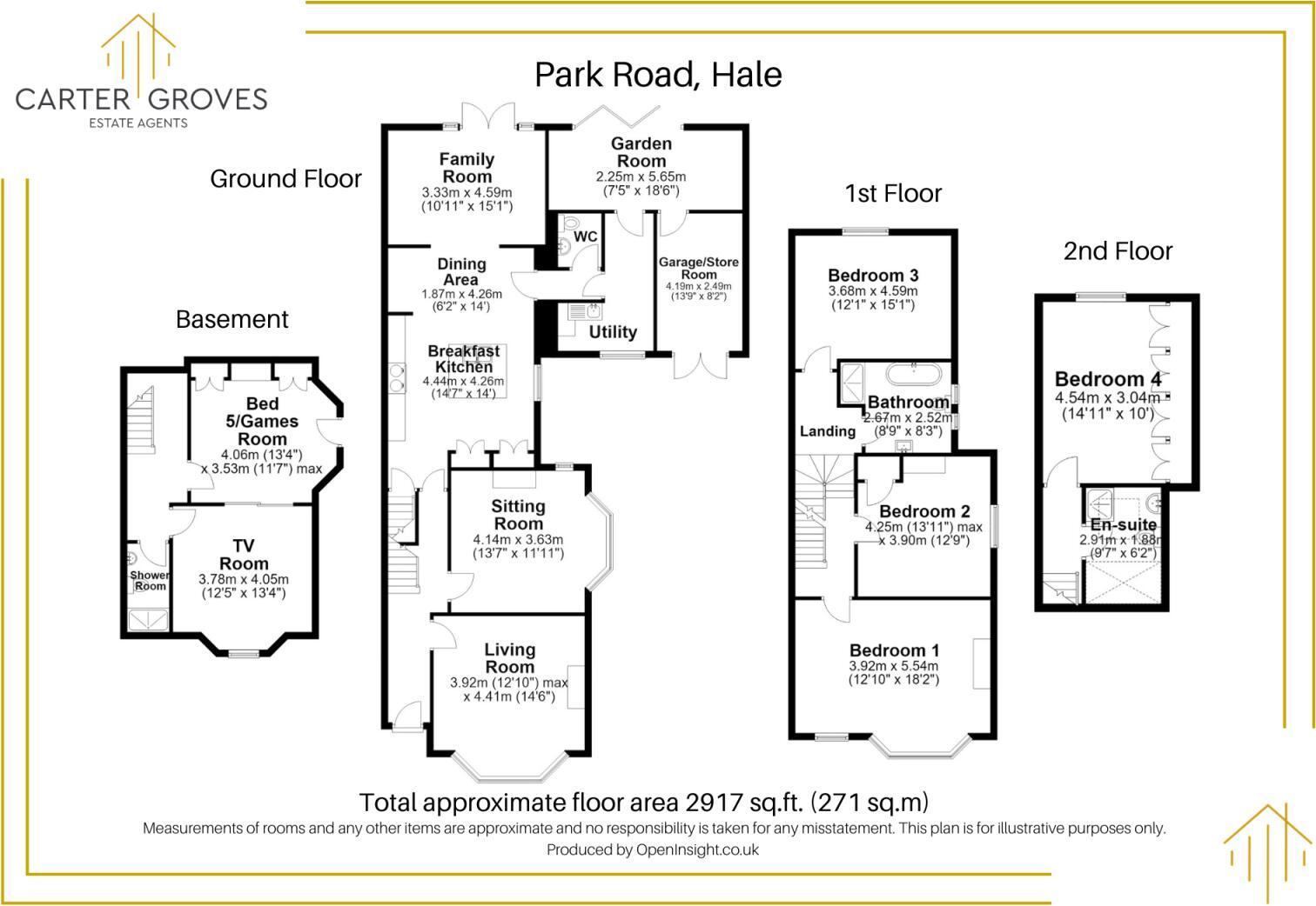 Park Road, Hale, Altrincham, Greater Manchester, WA15 floorplan