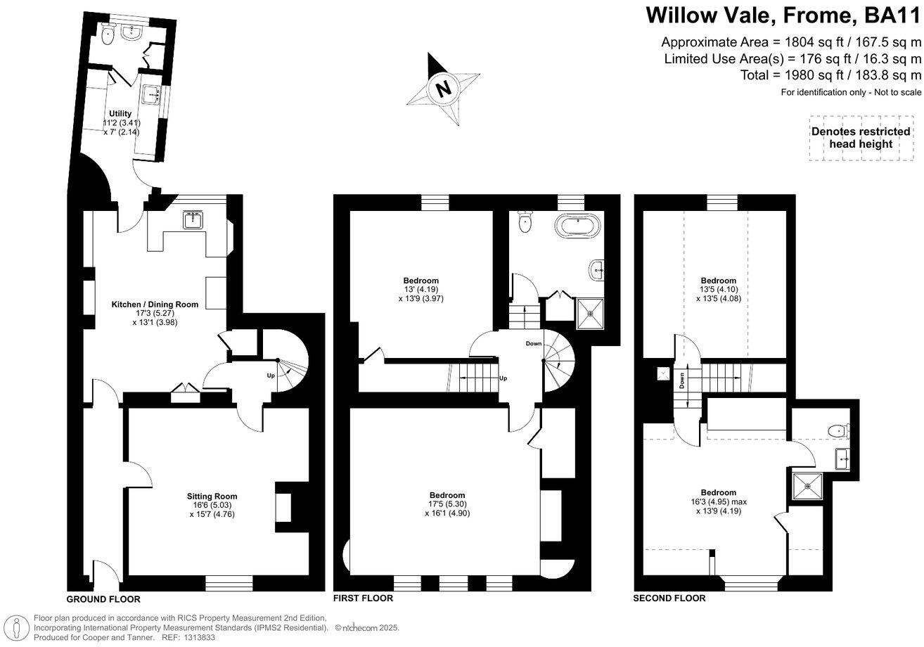 1, Willow Vale, Frome, BA11 floorplan