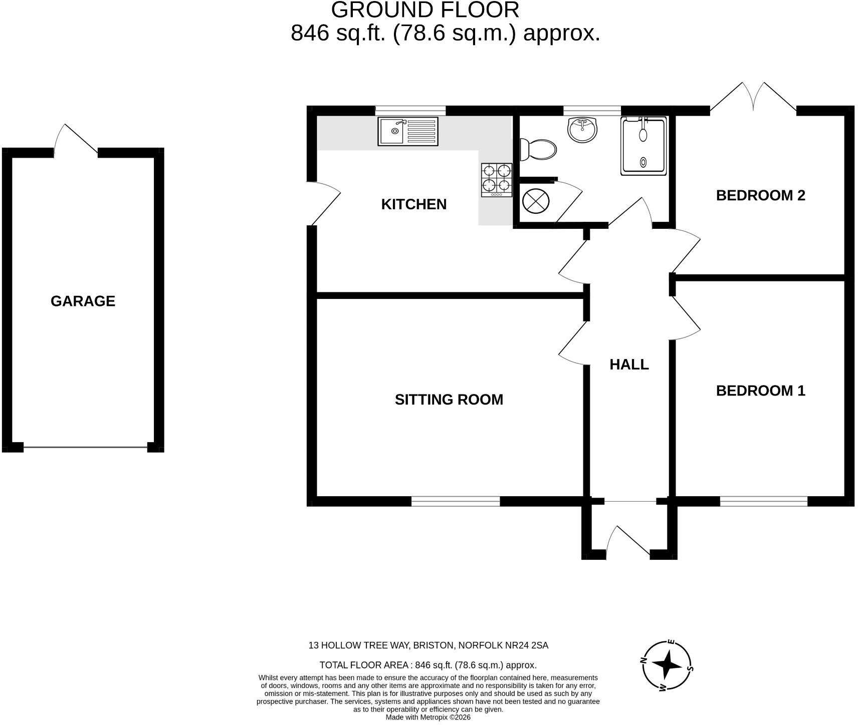 Hollow Tree Way, Melton Constable, Norfolk, NR24 floorplan