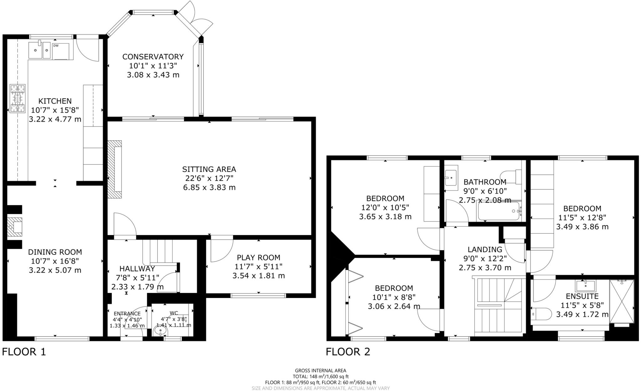 Cranleigh, Burwash Road, Broad Oak, Heathfield, East Sussex floorplan