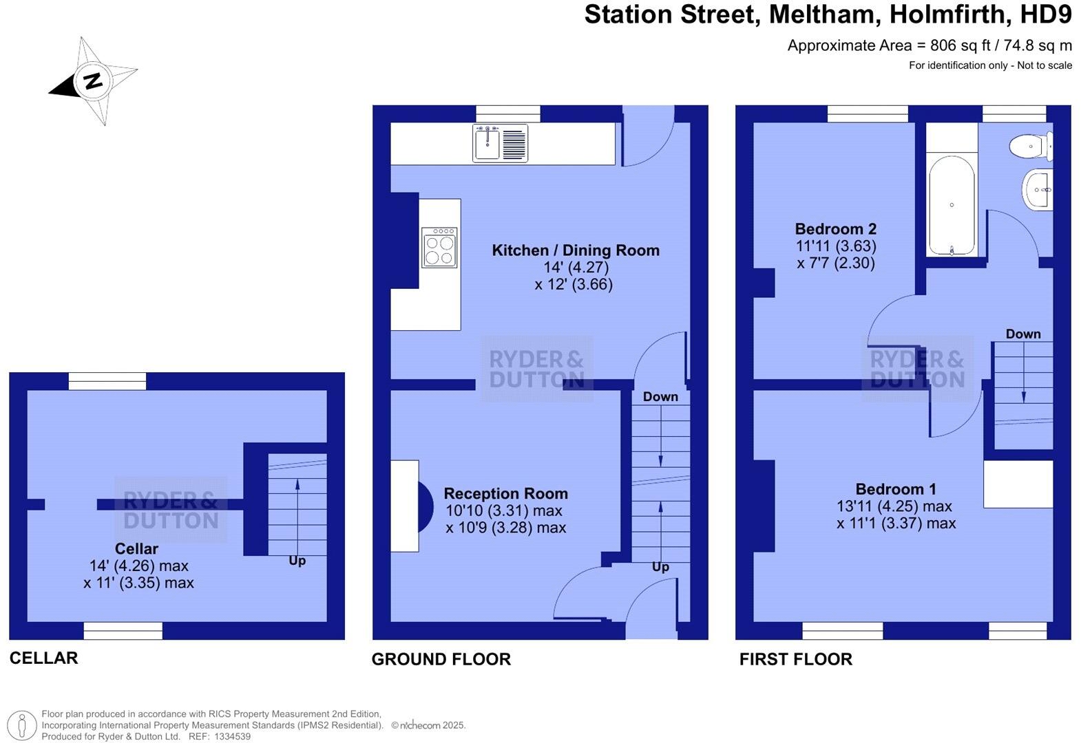 Station Street, Meltham, Holmfirth, West Yorkshire, HD9 floorplan