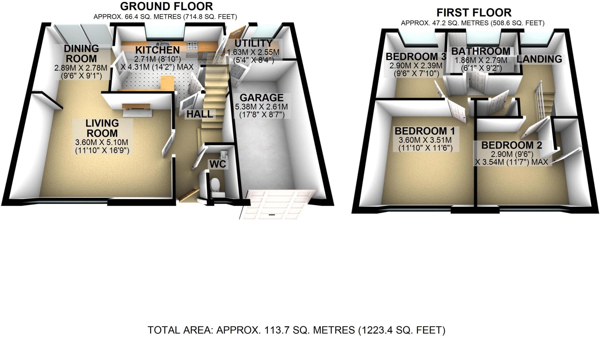 Oakfield Drive, Crickhowell floorplan