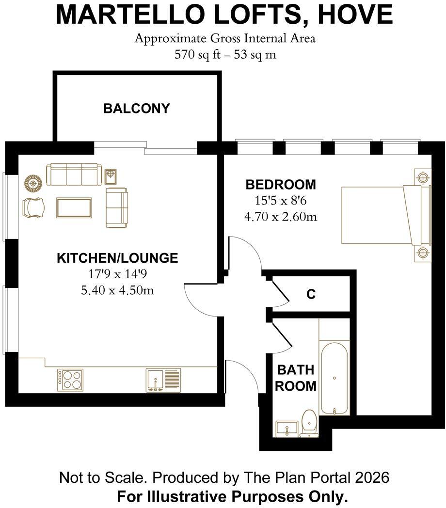 Martello Lofts, Portland Road, Hove floorplan