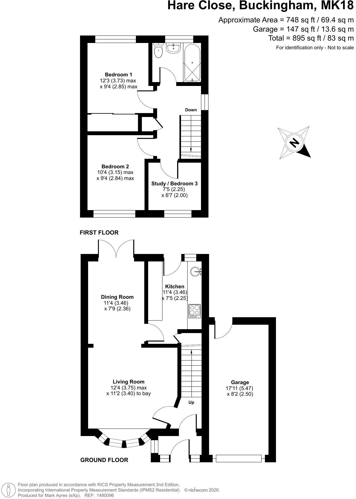 Hare Close, Buckingham floorplan