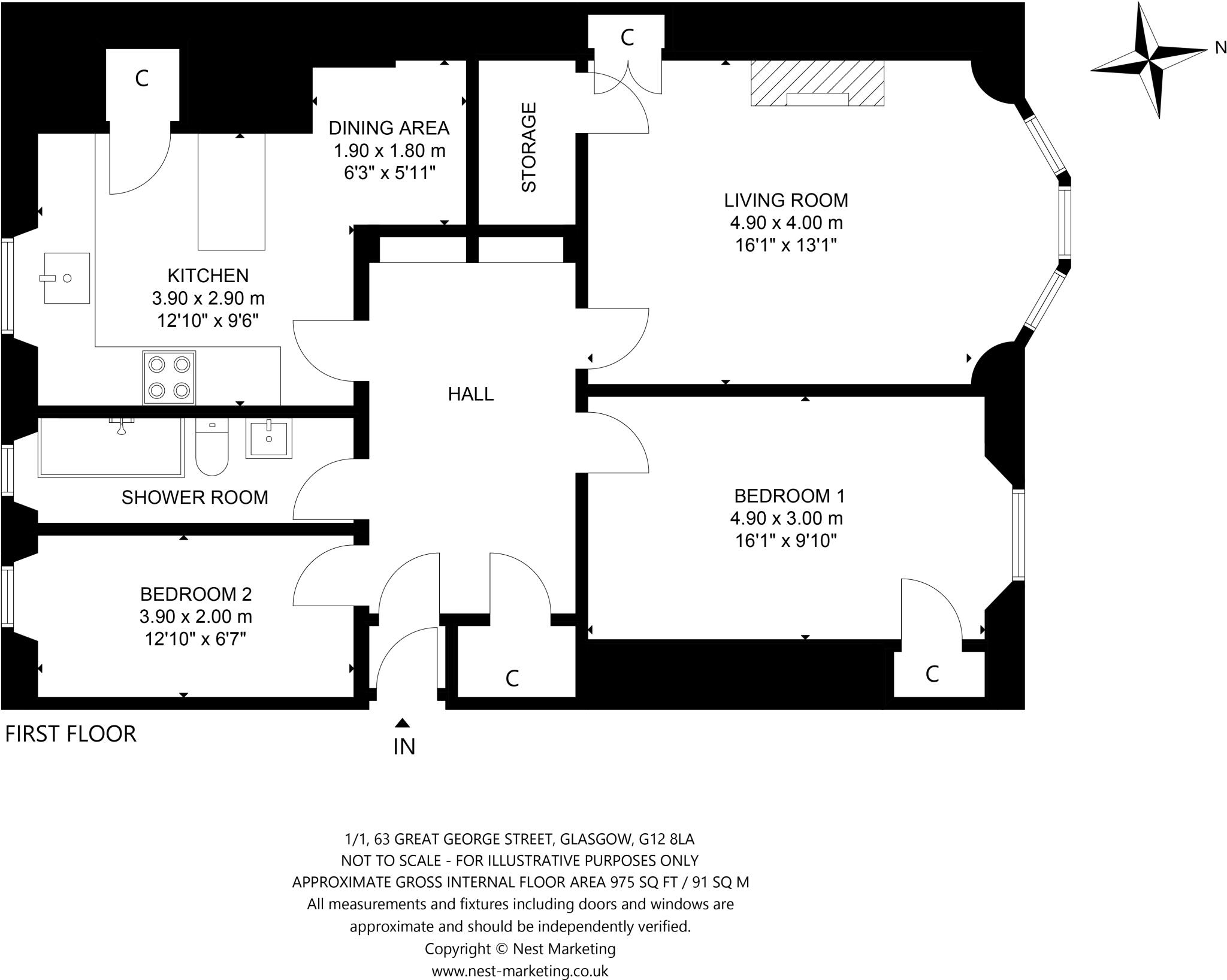 Armadale Street, Glasgow, Glasgow City floorplan