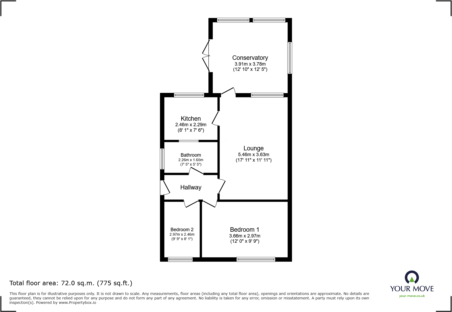 Briar Close, Newhall, Swadlincote, Derbyshire, DE11 floorplan