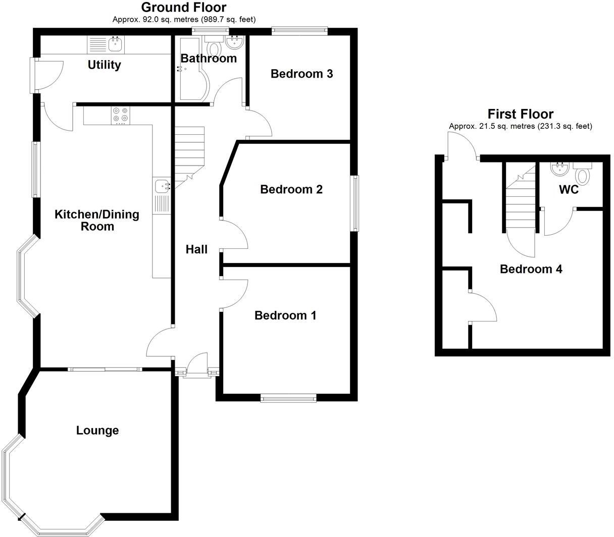 Box Lane, Wrexham floorplan
