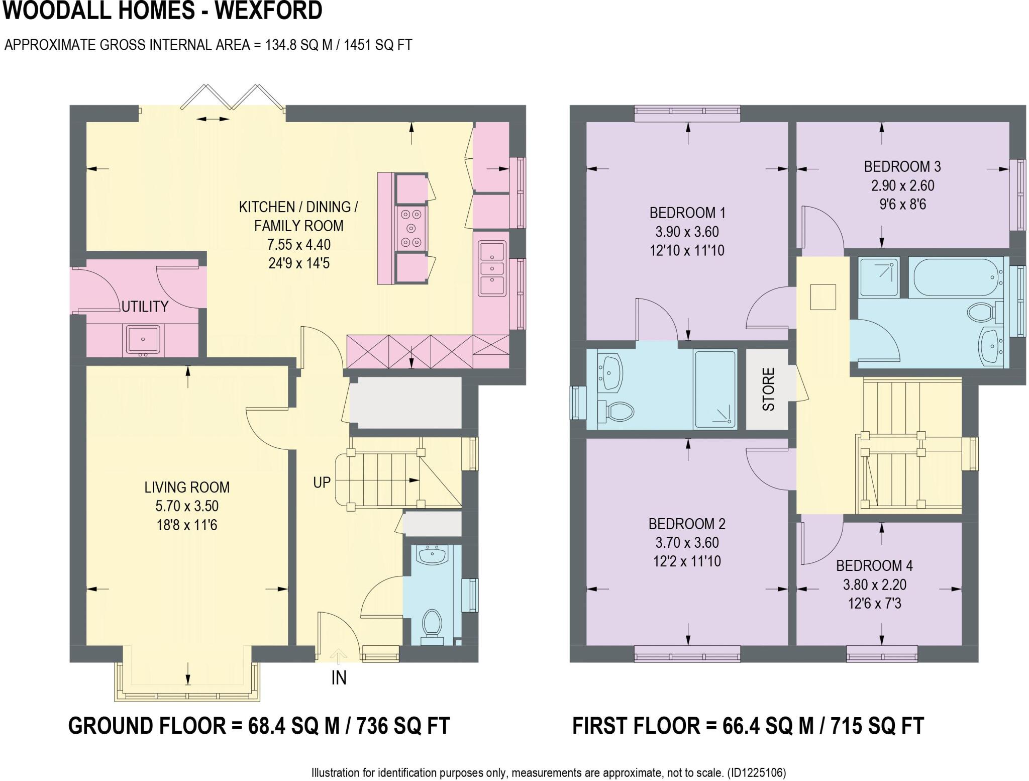 Plot 52, Wexford, Oakham Grange, Chesterfield floorplan