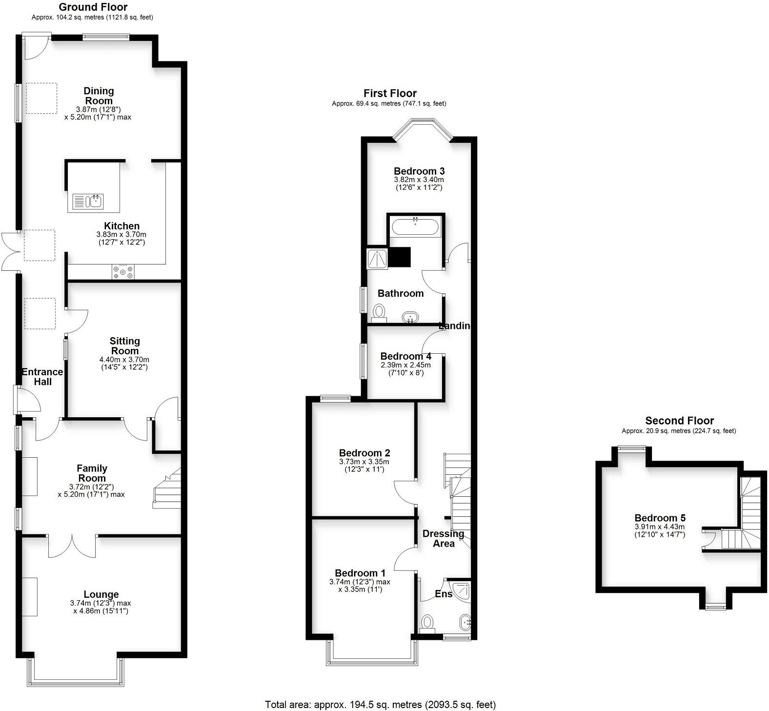 37, Highwalls Avenue, Dinas Powys, The Vale Of Glamorgan. CF64 4AP floorplan