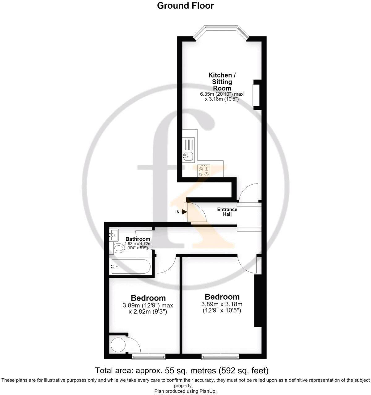 Clarendon Road, Southsea floorplan