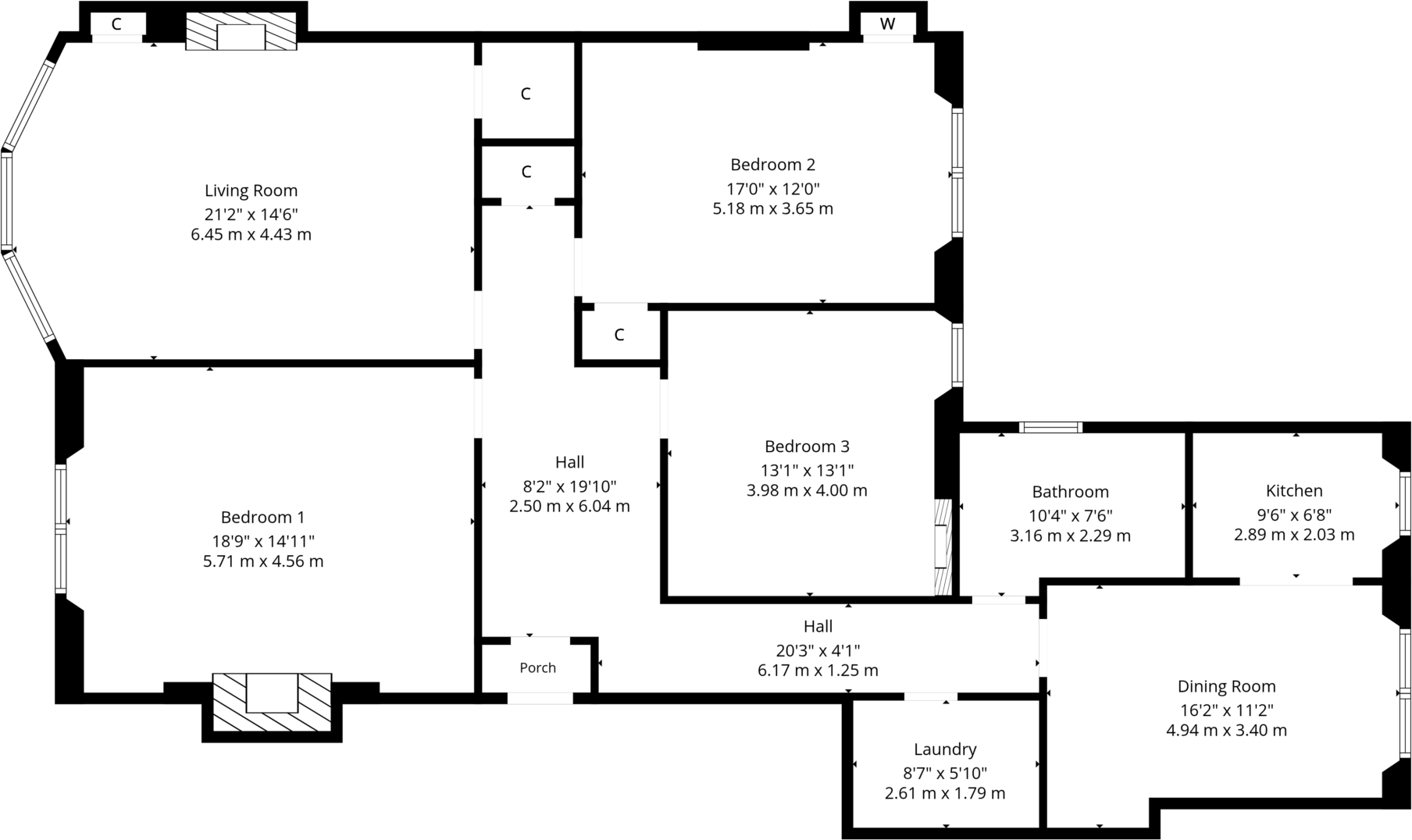 Flat 2/2, 45 Fotheringay Road, Pollokshields, G41 4NN floorplan