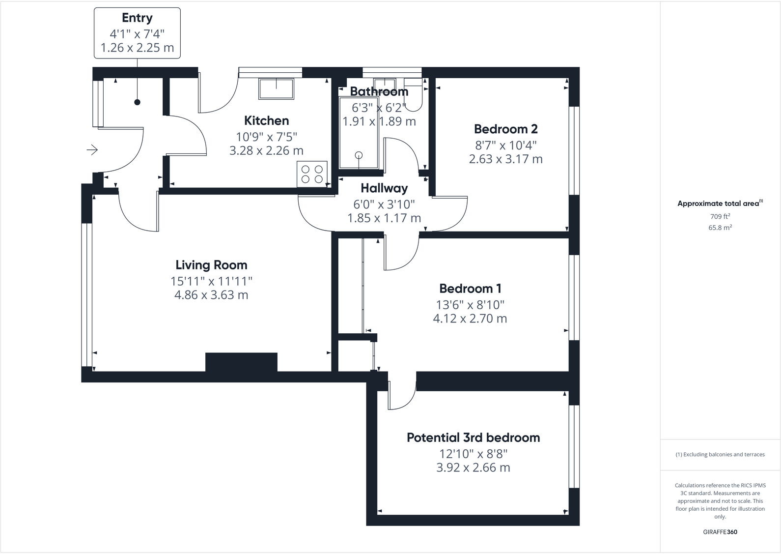 Heworth Drive, Whitby, YO21 3UA floorplan