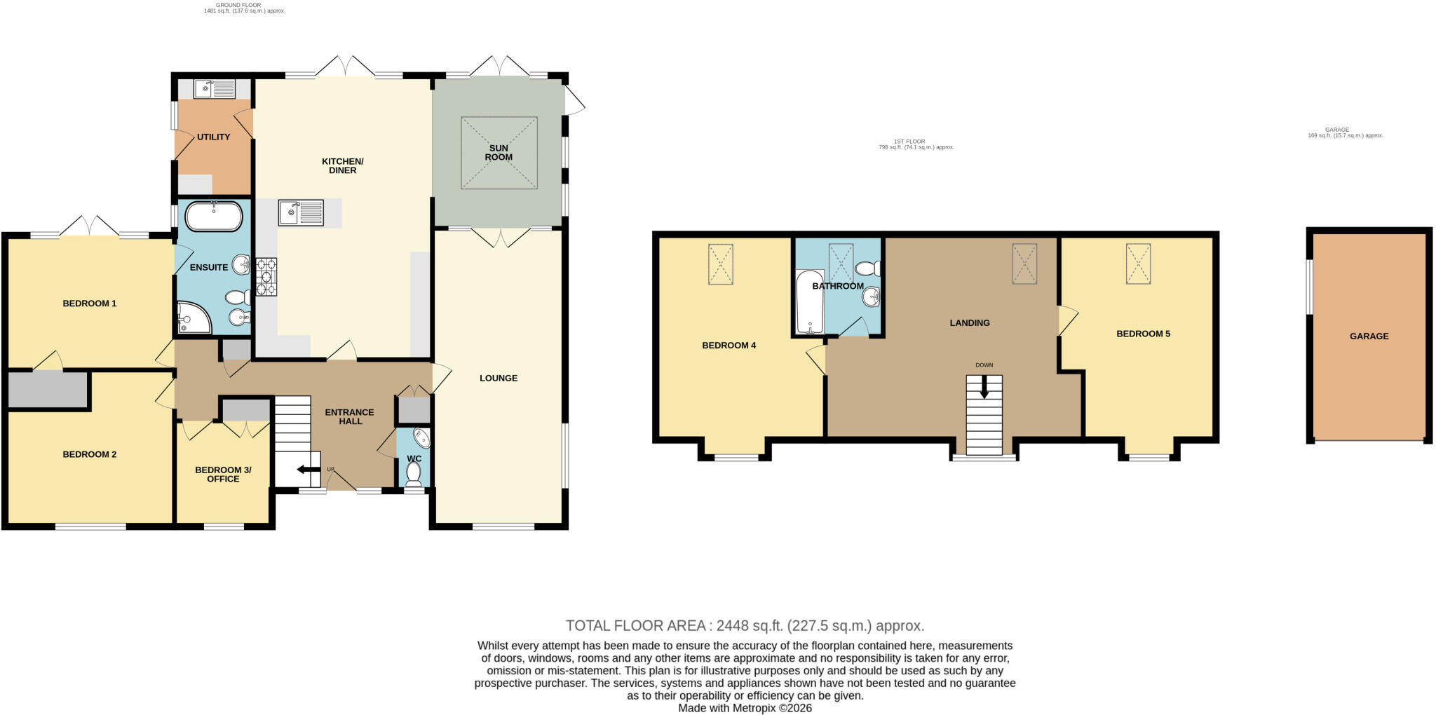 76 Monks Dyke Road Louth LN11 8DX floorplan