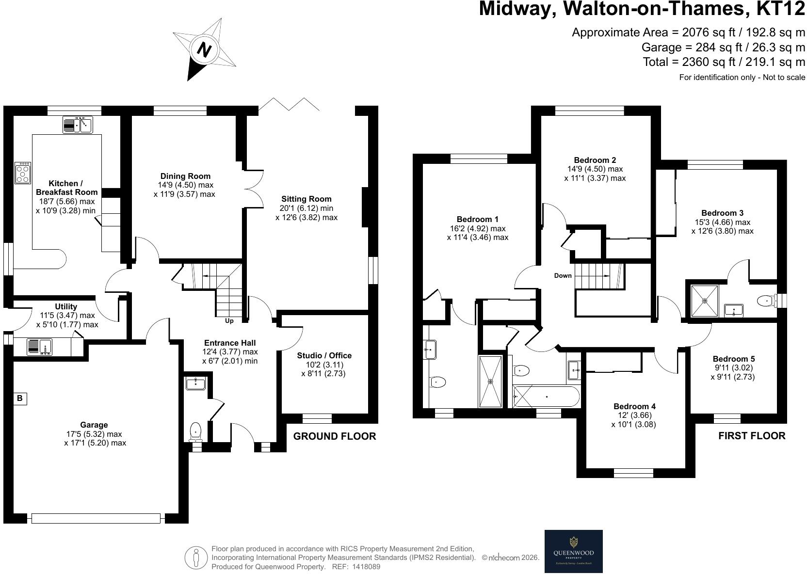Walton-on-Thames, Surrey floorplan