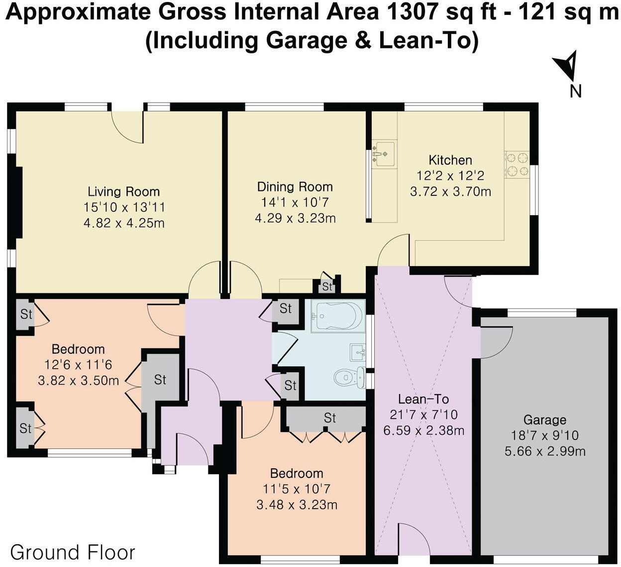 Eastwick Park Avenue, Bookham, KT23 floorplan