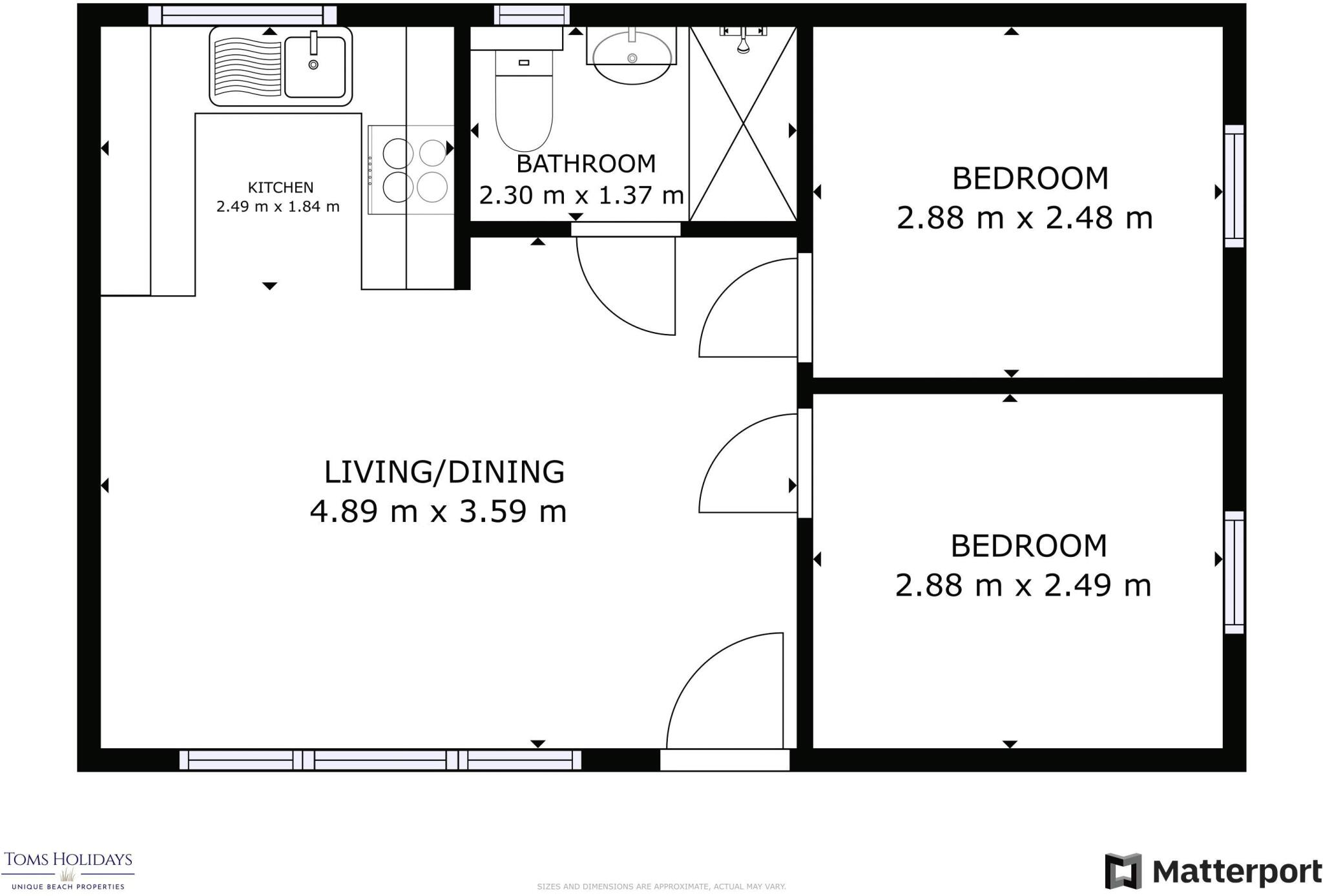 247 Stepping Stones, St Ives Holiday Village floorplan