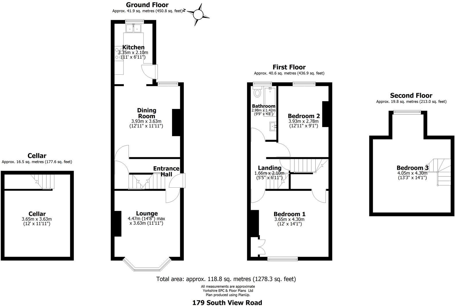 South View Road, Nether Edge, S7 floorplan