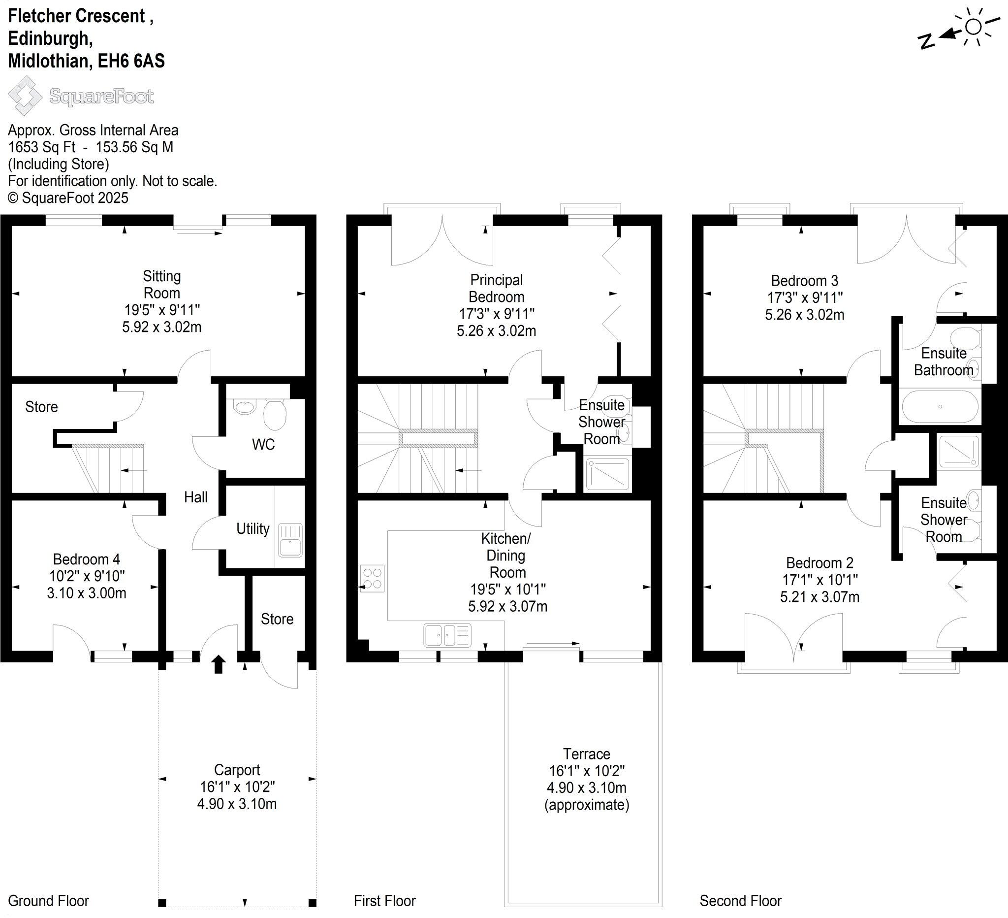 14, Fletcher Crescent, Edinburgh floorplan