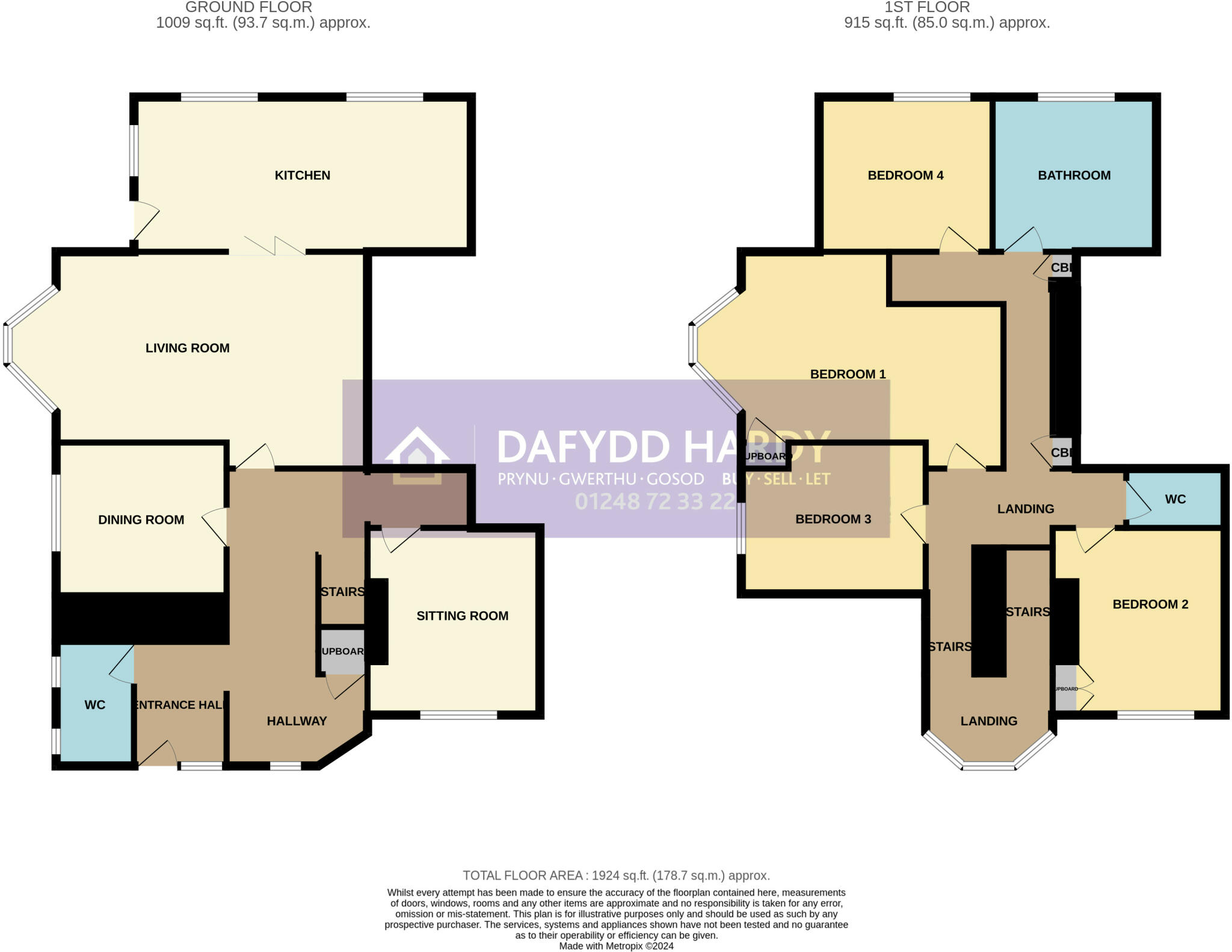 Conway Road, Colwyn Bay, Conwy, LL29 floorplan