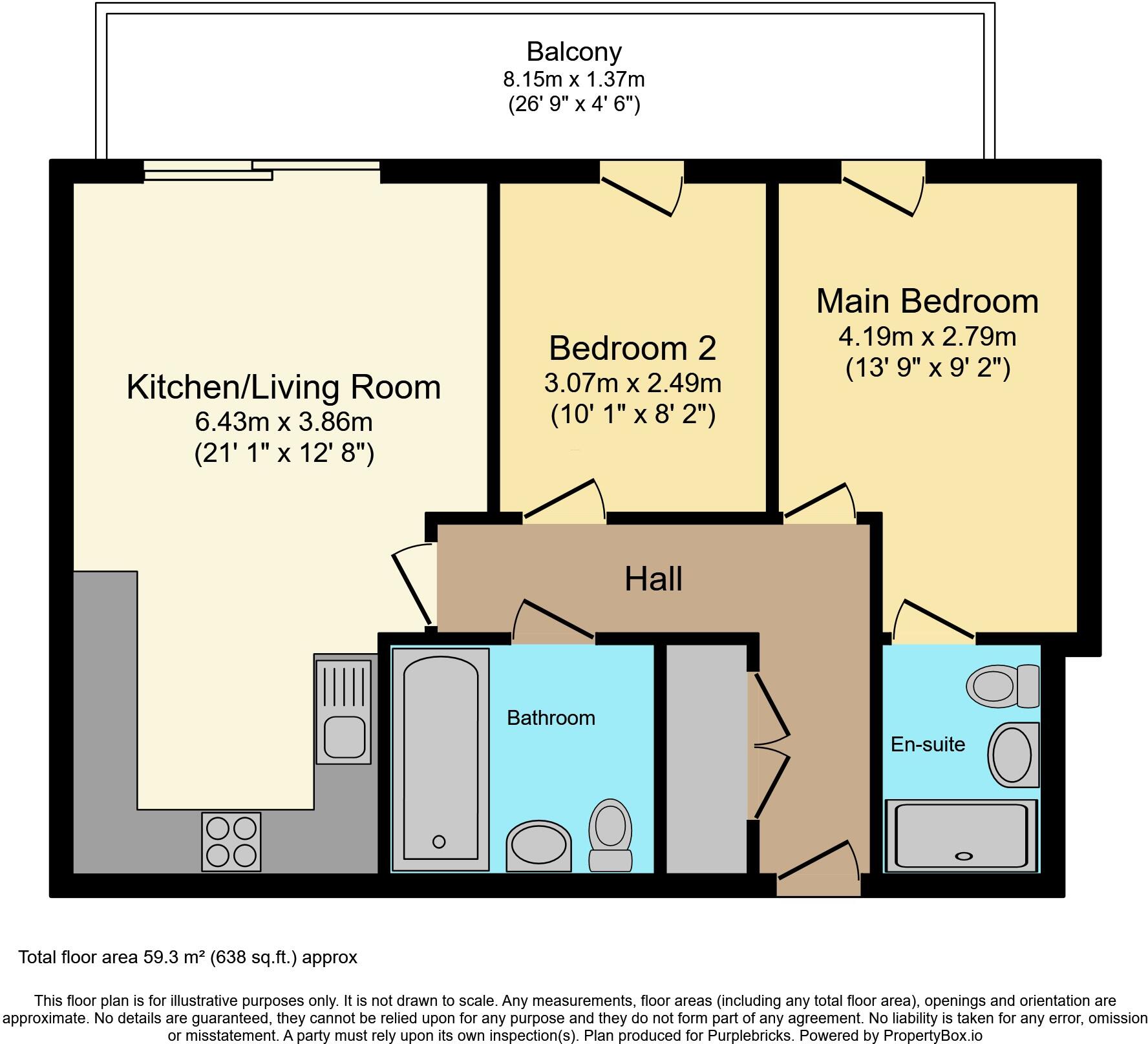 1 Kelso Place, Manchester, M15 floorplan