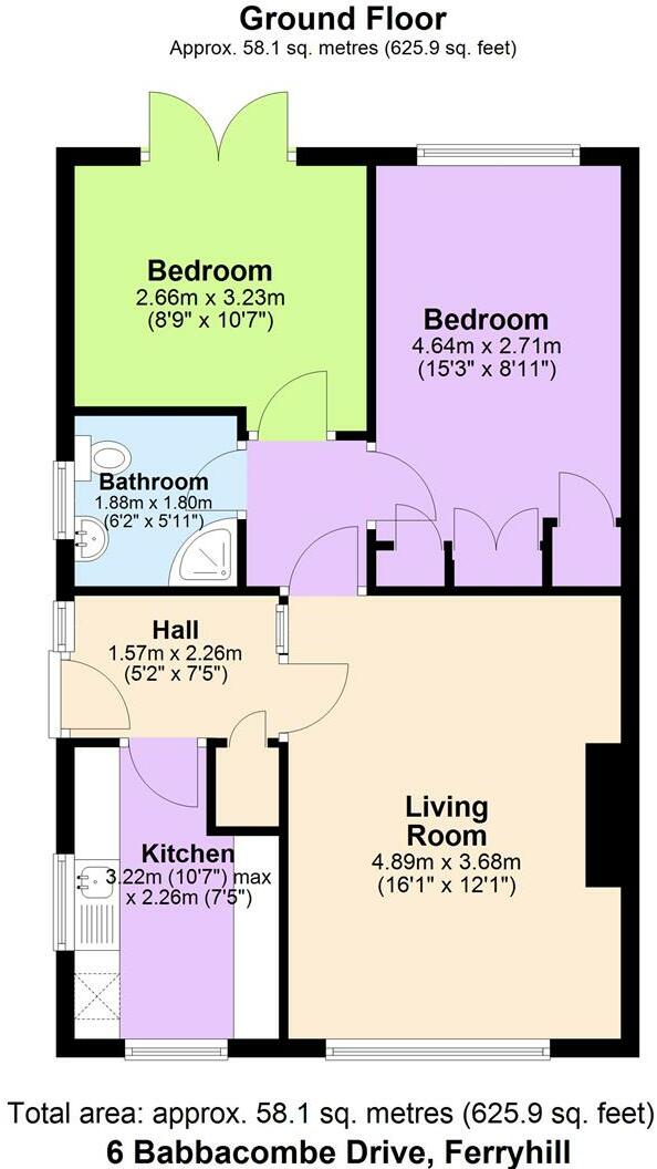 Babbacombe Drive, Ferryhill floorplan