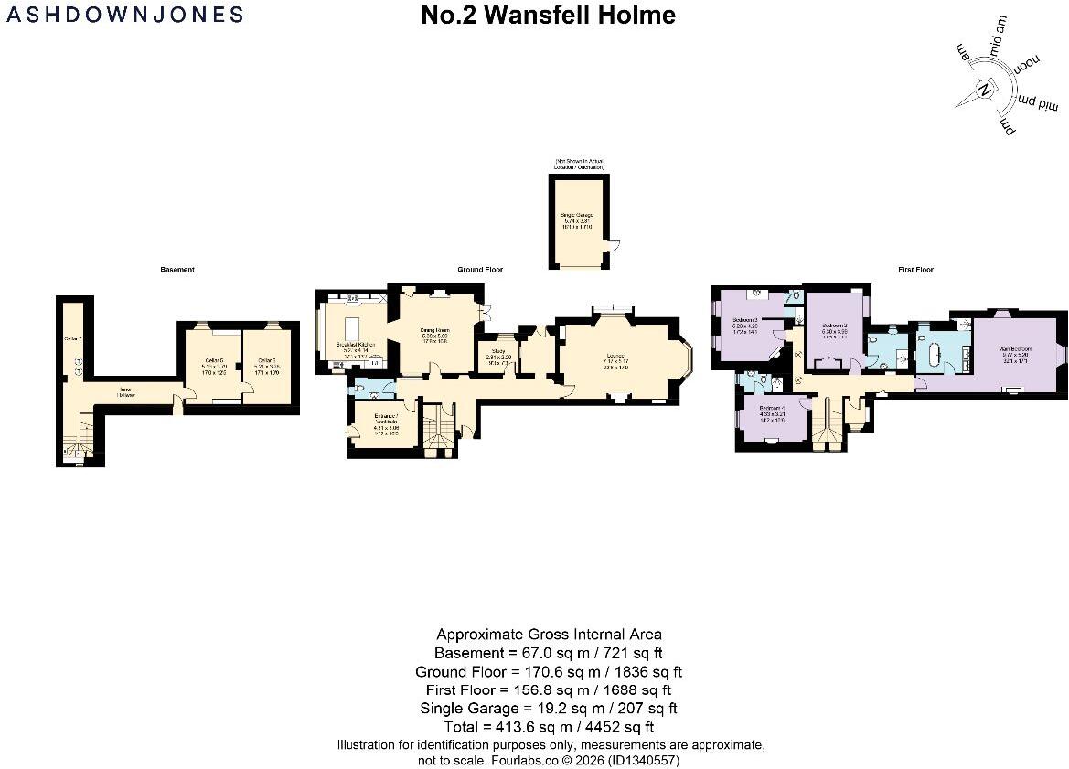 No.2 Wansfell Holme, Windermere, Cumbria, LA23 1LS floorplan
