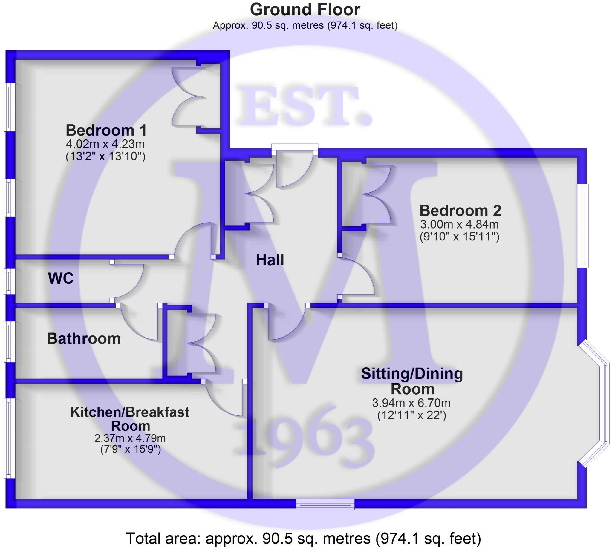 Herbert Road, New Milton, Hampshire, BH25 floorplan