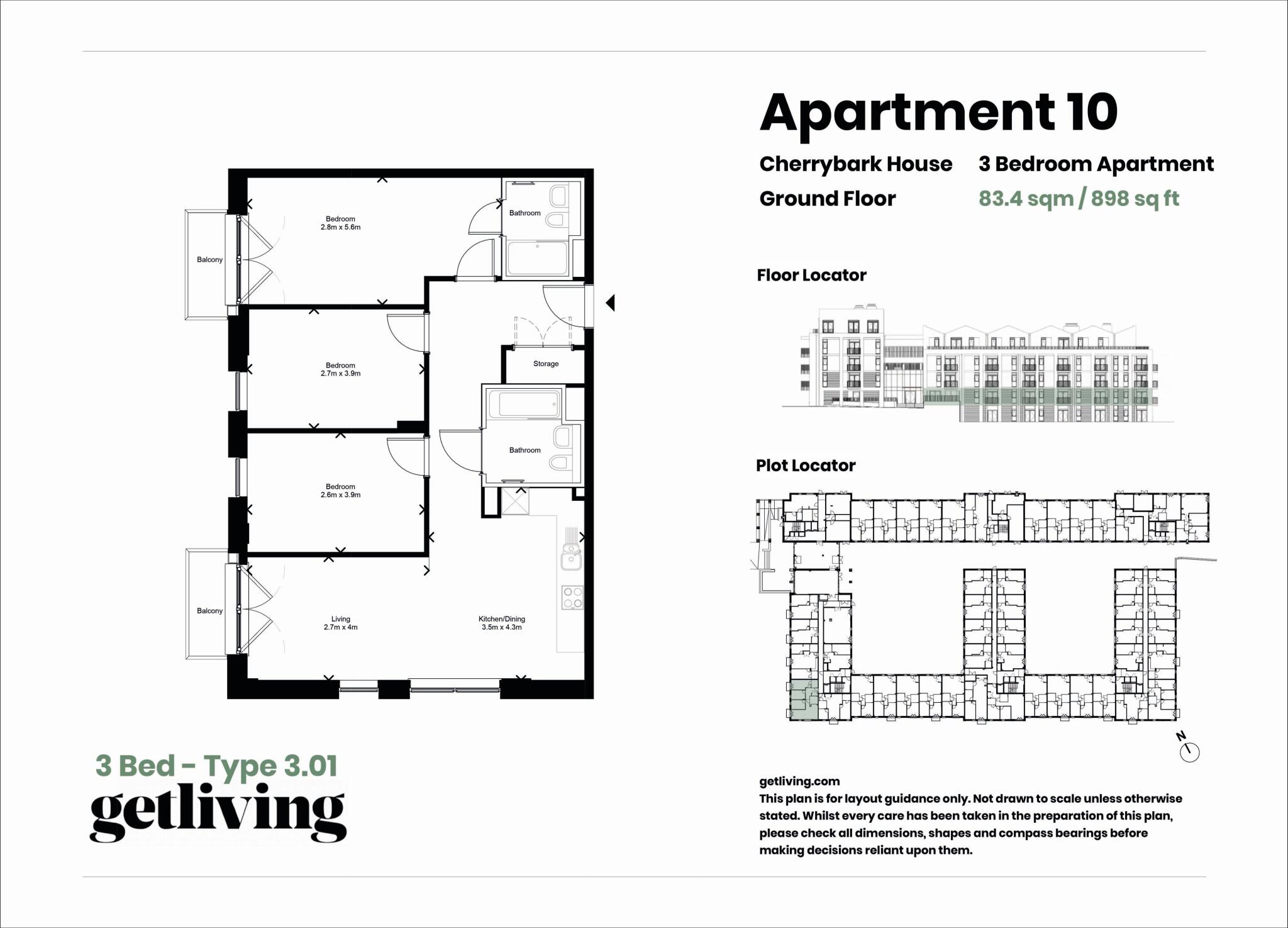 The Oakgate floorplan