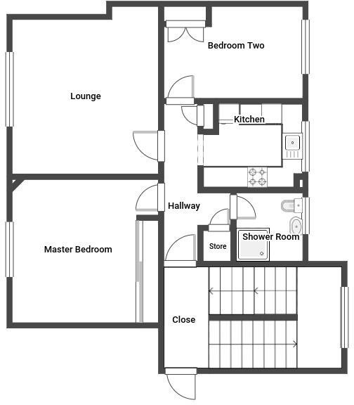 Bearhope Street, Greenock, Greenock, PA15 floorplan