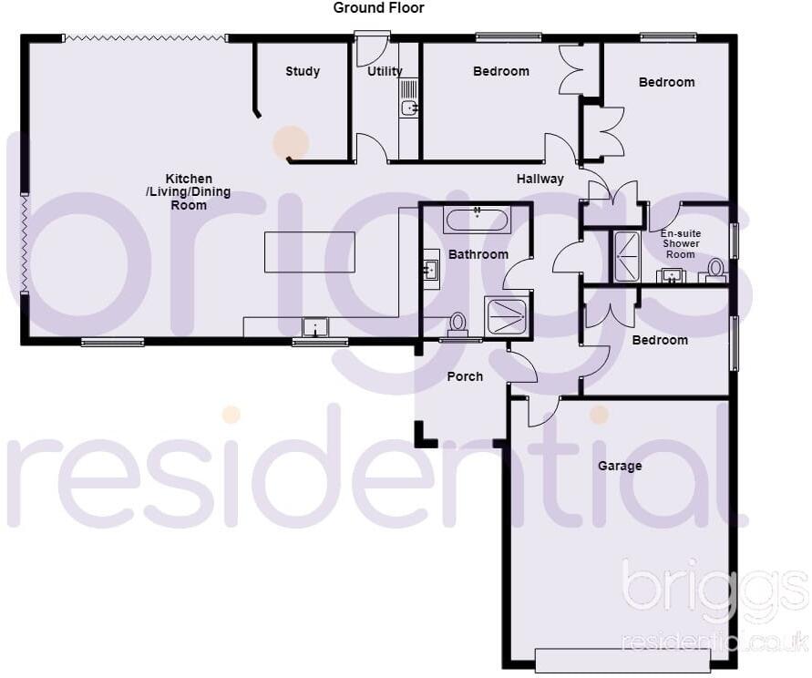 Oak Drive, Peakirk, Market Deeping, PE6 floorplan