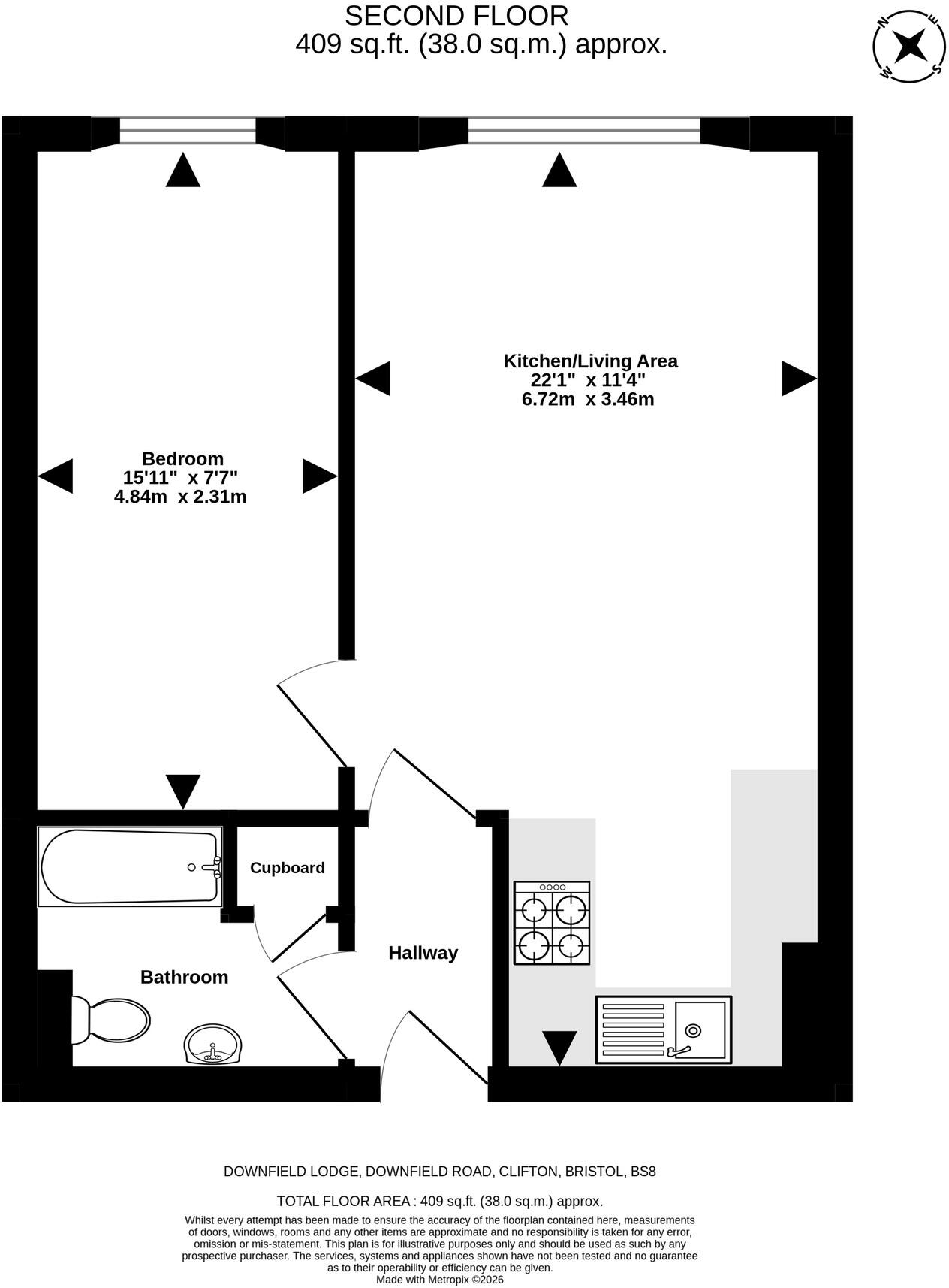 Downfield Road, Clifton, Bristol, BS8 floorplan