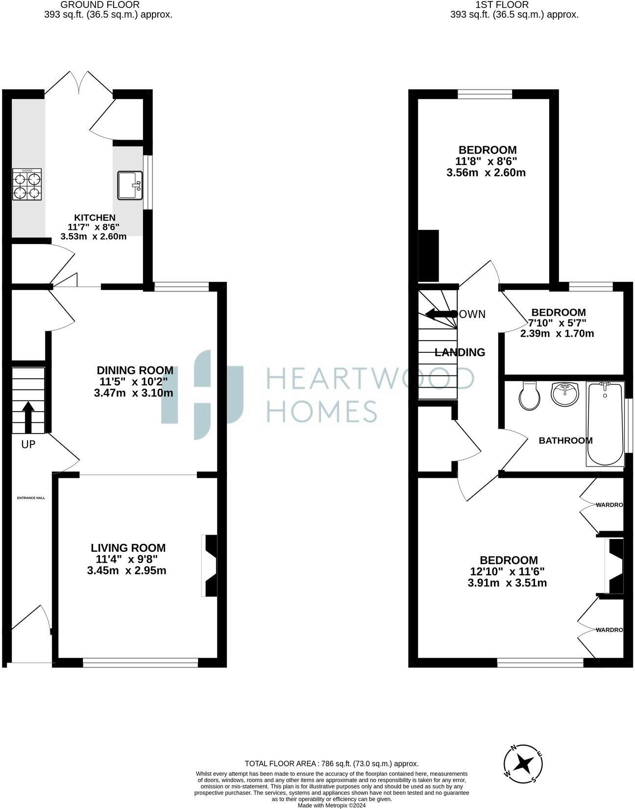 Hart Road, St. Albans, AL1 1NF floorplan