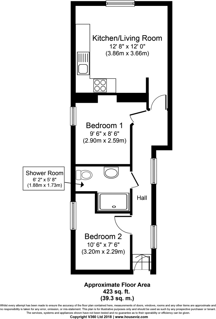 Flat 2, High Street, Paulton, Bristol, Somerset floorplan