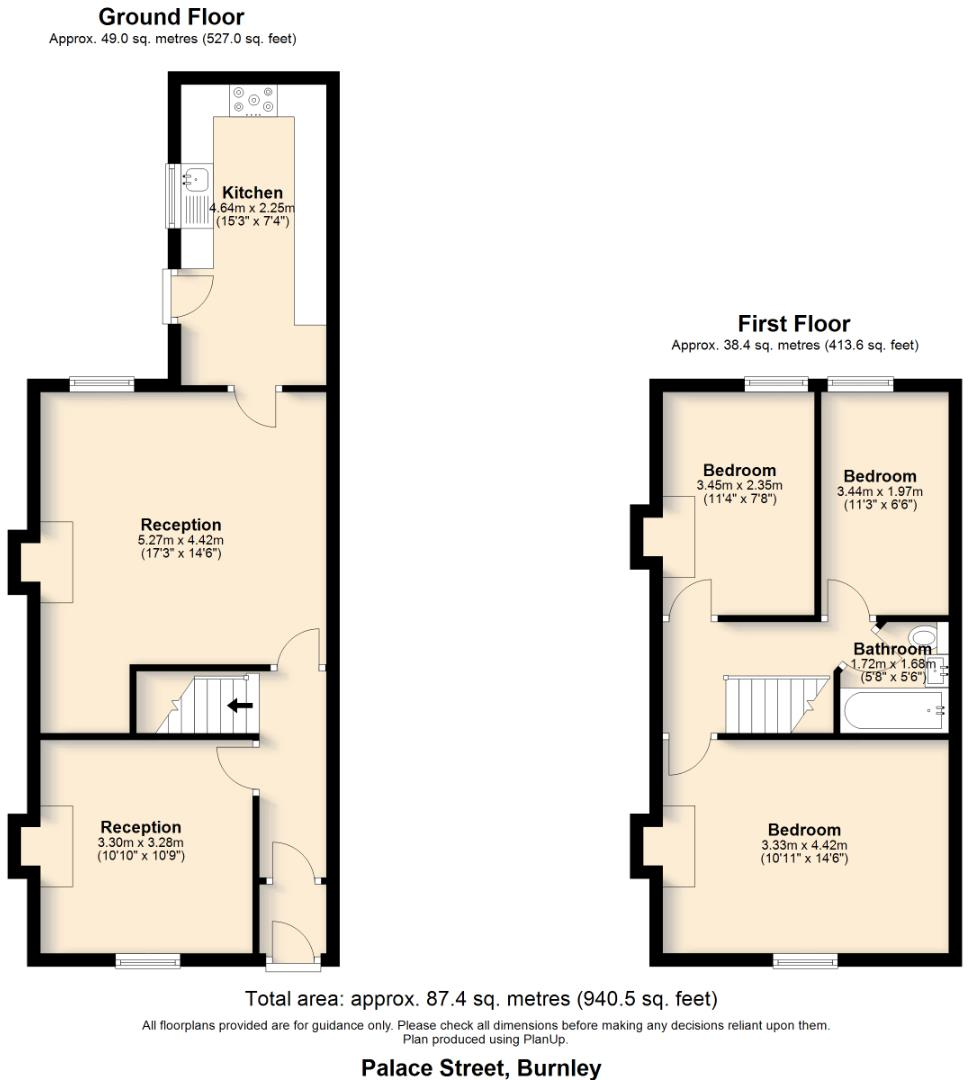 Palace Street, Burnley floorplan