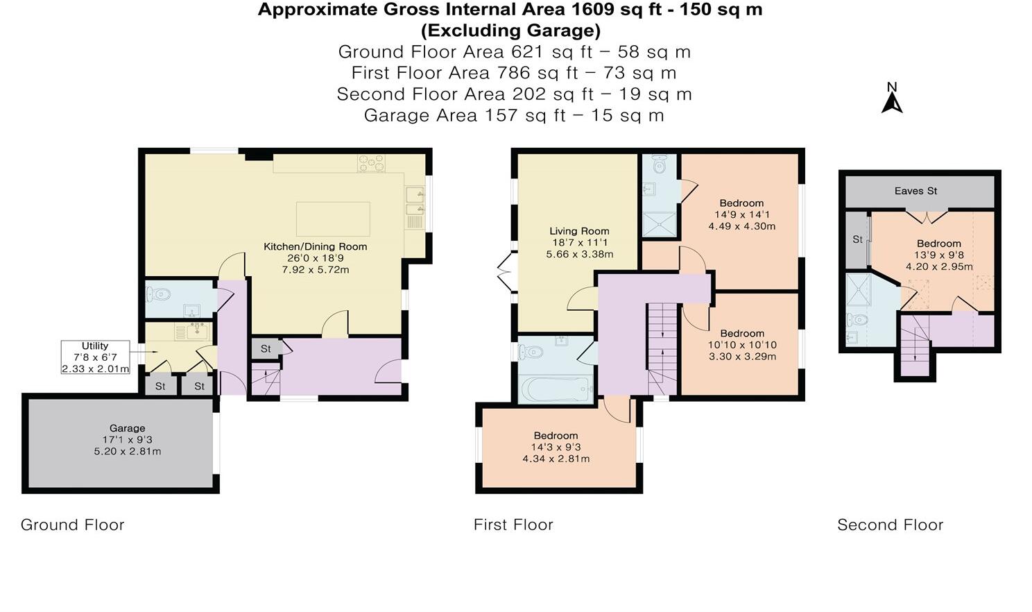 Knighton Close, Caversham, Reading floorplan